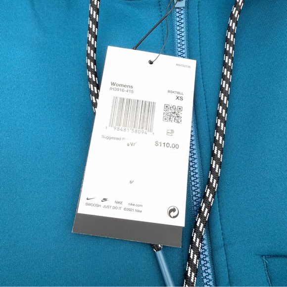 NWT New Nike Sabrina Lonescu Dri-Fit Full Zip Basketball Hoodie XS Shirt Jacket - Picture 5 of 6